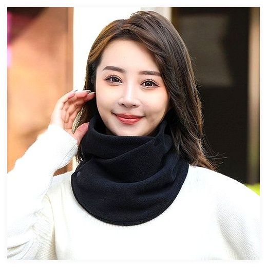 1+1 남여공용 똑딱이 넥워머 6종 방한 똑닥이 목도리 머플러 폴리스, 넥워머(베이지1개+... 이미지