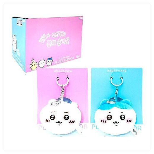 1+1 먼작귀 봉제 손거울 치이카와 가르마, 치이카와+가르마(2... 이미지