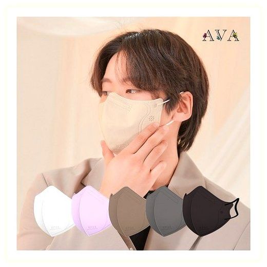 AVA 아바 KF94 새부리형 마스크 대형 100매 홈쇼핑방송 베스트상품, 다크그레이, 10개입, 10개 이미지