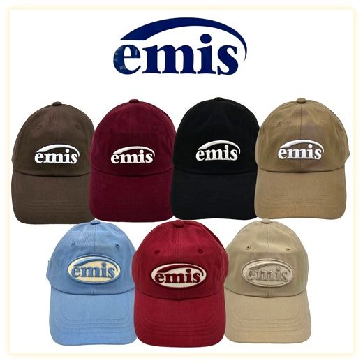 EMIS 뉴로고 이미스 커플 야구모자 남여공용 볼캡, 블랙 이미지