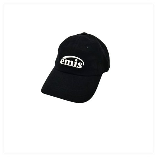 EMIS 뉴로고 이미스 커플 야구모자 남여공용 볼캡, 블랙 이미지
