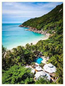 코팡안의 숨겨진 낙원, 하얀 모래 위에 부서지는 에메랄드빛 꿈결 – Haad Yuan Beach 이미지