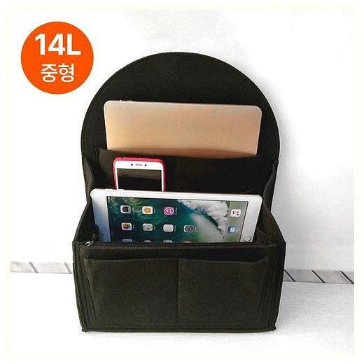 [MSMULTIVERSE] 루이비통 이너 가방 크리스토퍼 이너백 백팩 백인백 6L 14L, 27x34x15, 블랙 이미지