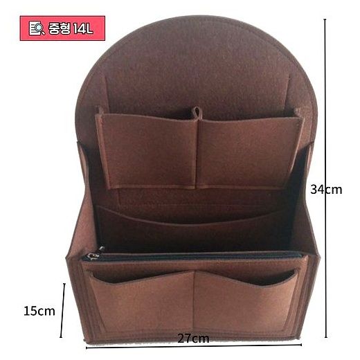[MSMULTIVERSE] 루이비통 이너 가방 크리스토퍼 이너백 백팩 백인백 6L 14L, 27x34x15, 블랙 이미지