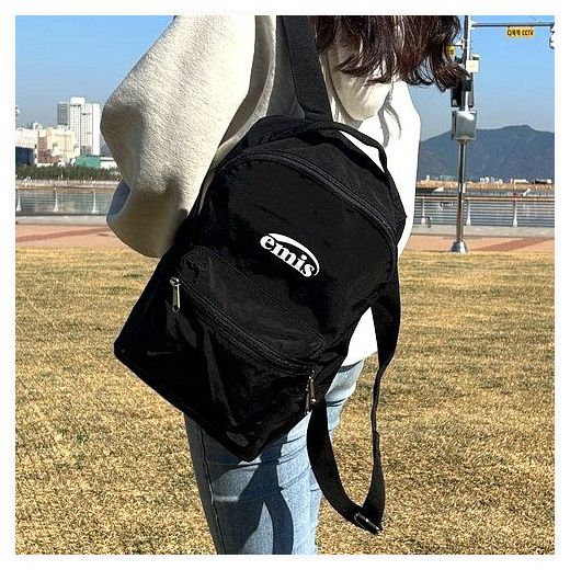 emis 이미스 뉴로고 백팩 미니 블랙 여성 가방 데일리 패션 심플 ENMB5 이미지
