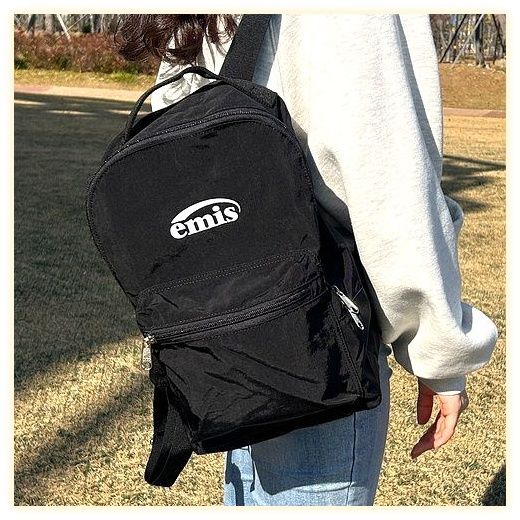 emis 이미스 뉴로고 백팩 미니 블랙 여성 가방 데일리 패션 심플 ENMB5 이미지