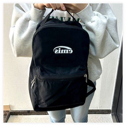 emis 이미스 뉴로고 백팩 미니 블랙 여성 가방 데일리 패션 심플 ENMB5 이미지