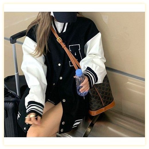 구디프 여성용 심플리스트 스타디움 자켓, 2XL, 블랙 이미지