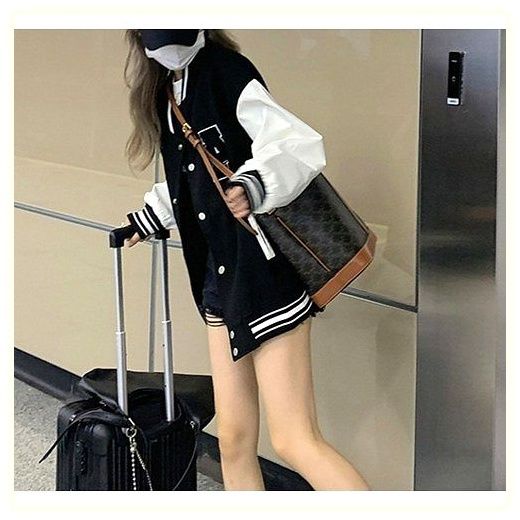 구디프 여성용 심플리스트 스타디움 자켓, 2XL, 블랙 이미지