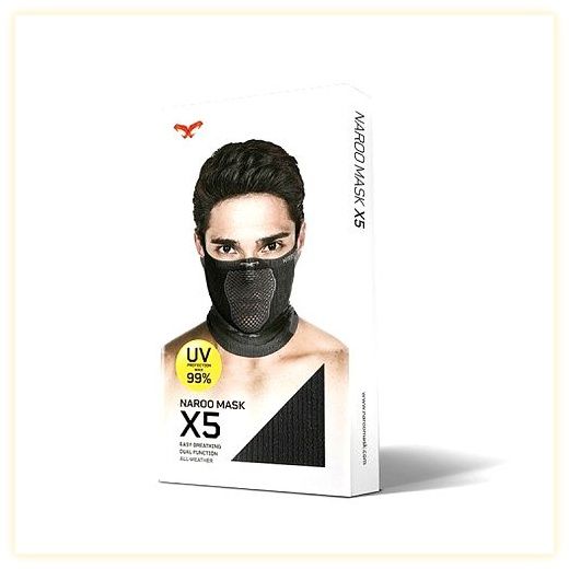나루마스크 X5 / 사계절용 스포츠 마스크, 올블랙, 1개 이미지
