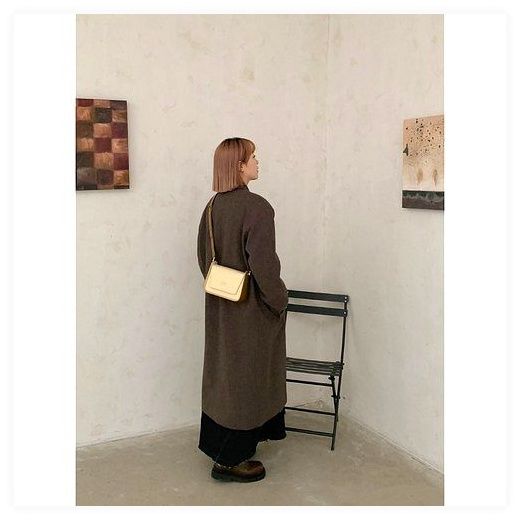다용도 캐주얼 숄더백 스퀘어백 스트랩 데일리 여성 가방, 크림색 이미지