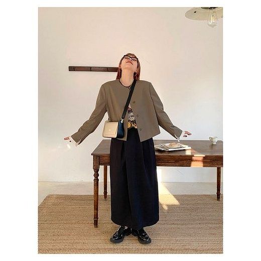 다용도 캐주얼 숄더백 스퀘어백 스트랩 데일리 여성 가방, 크림색 이미지