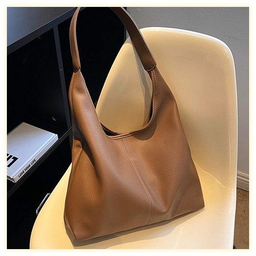 마로 고급스러운 데일리 여성 보부상 가방 숄더백, 블랙 이미지