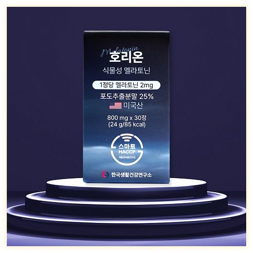 미국산 식물성 멜라토닌 2mg 함유 호리온, 30정, 4박스 이미지