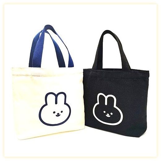 뷰레이터닷컴 토끼 캔버스 미니백, 블루, 27 x 20 x ... 이미지