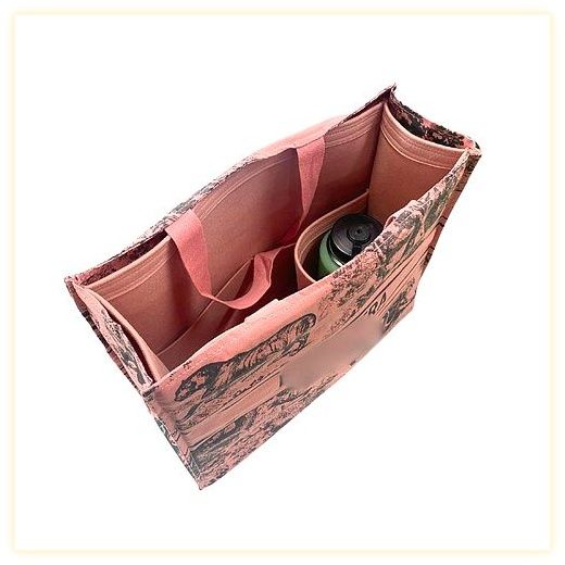 사몰가 디올 리비에라 에코백 호환 명품 가방 이너백 (D-Eco-2), 1.2mm Red 이미지