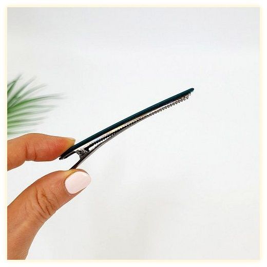 시크몽 아즈나브르 그랭드보떼 심플 슬림 일자 8 cm 옆머리 헤어 집게핀, 14 라벤더 이미지