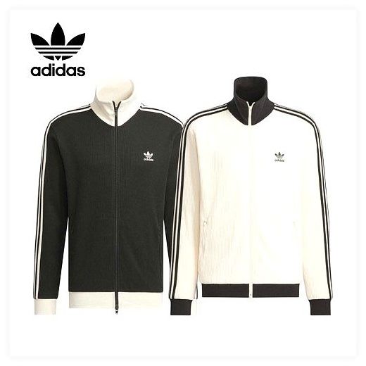 아디다스 베켄바우어 와플 트랙탑 여성 남성 져지 재킷, 2XL, 블랙 이미지