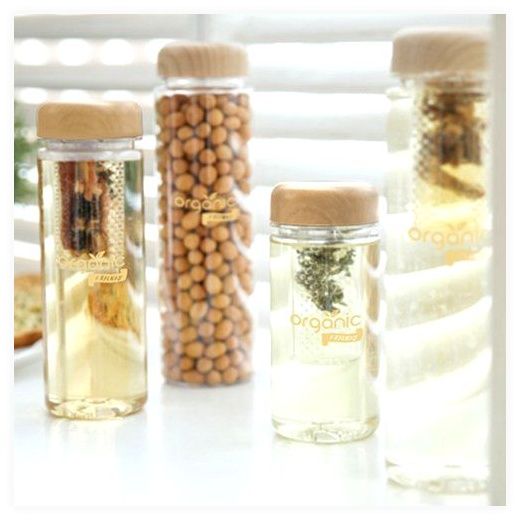 오가닉프렌즈 친환경 국내산 티백망 트라이탄 티보틀 휴대용 티망 물병 텀블러 BPA FREE, 500ml, 우드캡, 1개 이미지
