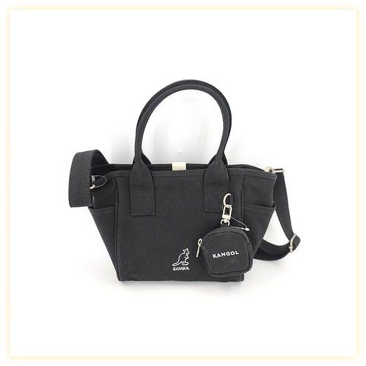 [캉골] 럭키 캔버스 토트백 Ⅱ 3952 블랙, BLACK, 없음 이미지