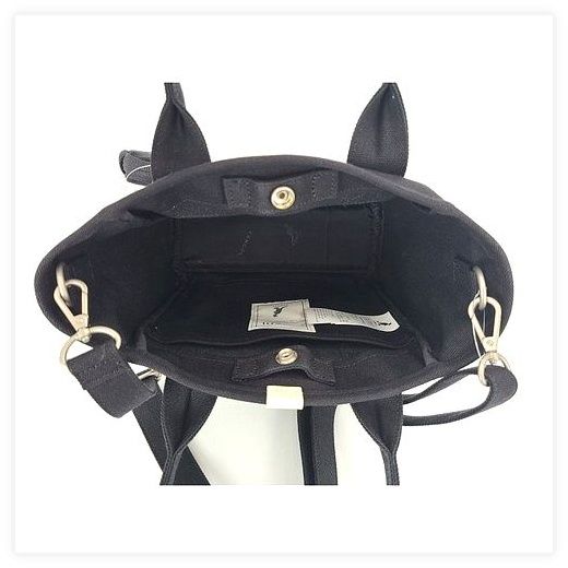 [캉골] 럭키 캔버스 토트백 Ⅱ 3952 블랙, BLACK, 없음 이미지