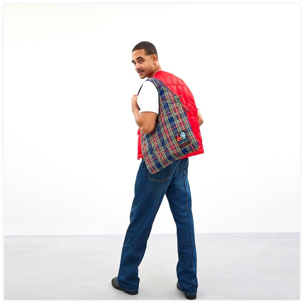 코치 Coachtopia Loop Flat Tote With Plaid Star Quilting 이미지