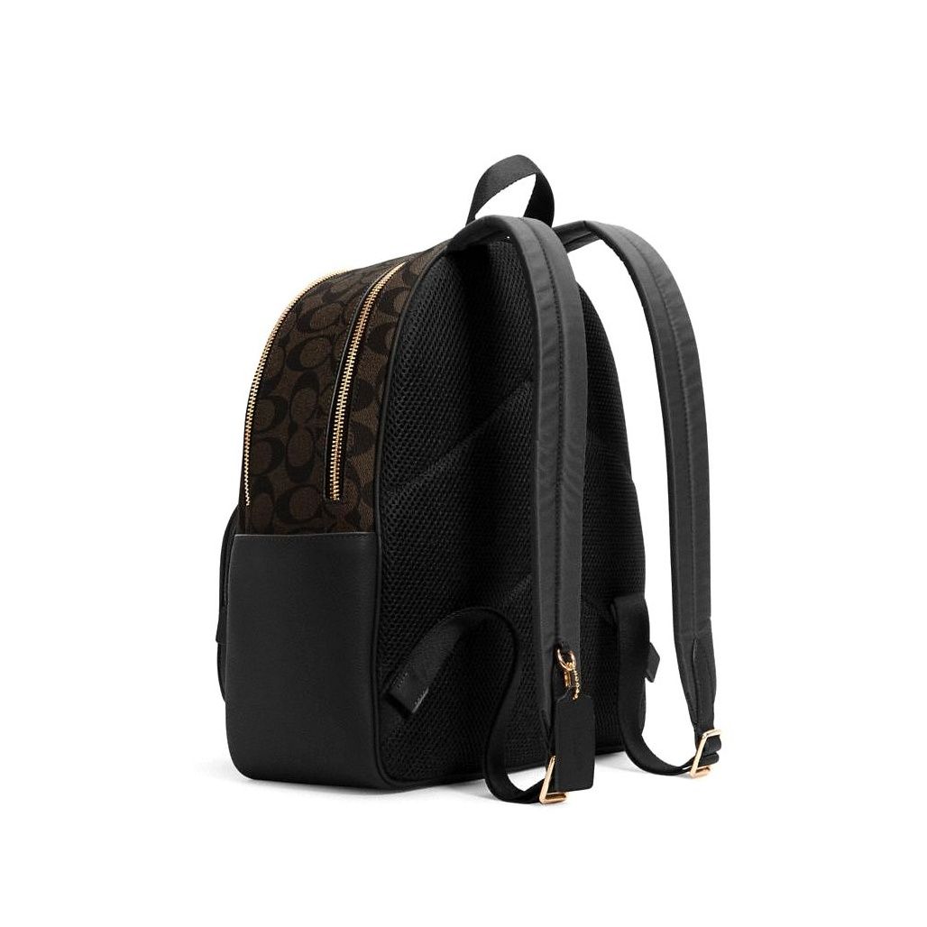 코치 Court Backpack In Signature Canvas 이미지