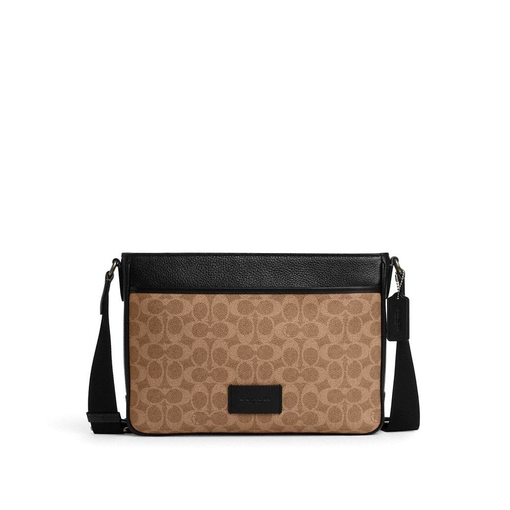 코치 District Crossbody Bag In Signature Canvas 이미지