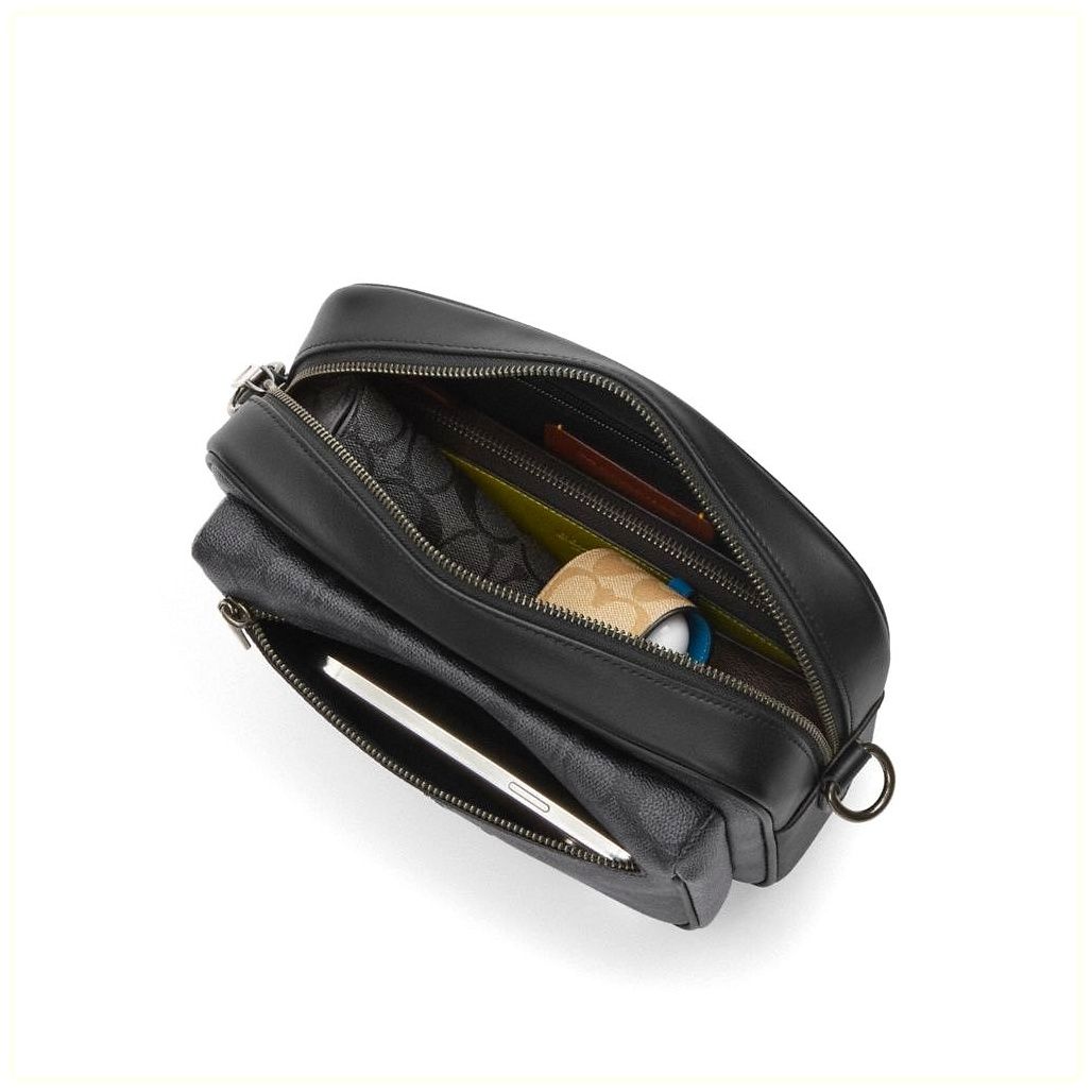 코치 Elias Crossbody In Signature Canvas 이미지