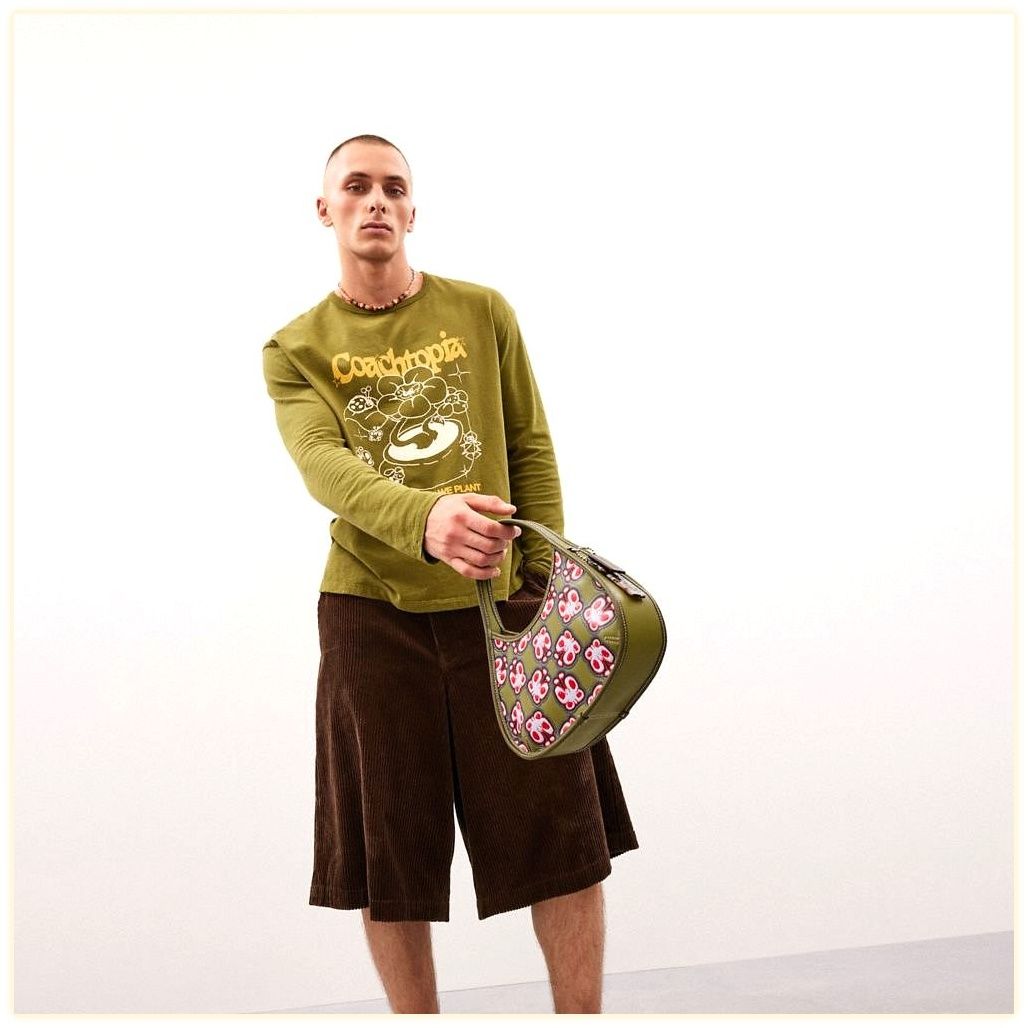 코치 Ergo Bag In Coachtopia Leather With Butterfly Print 이미지