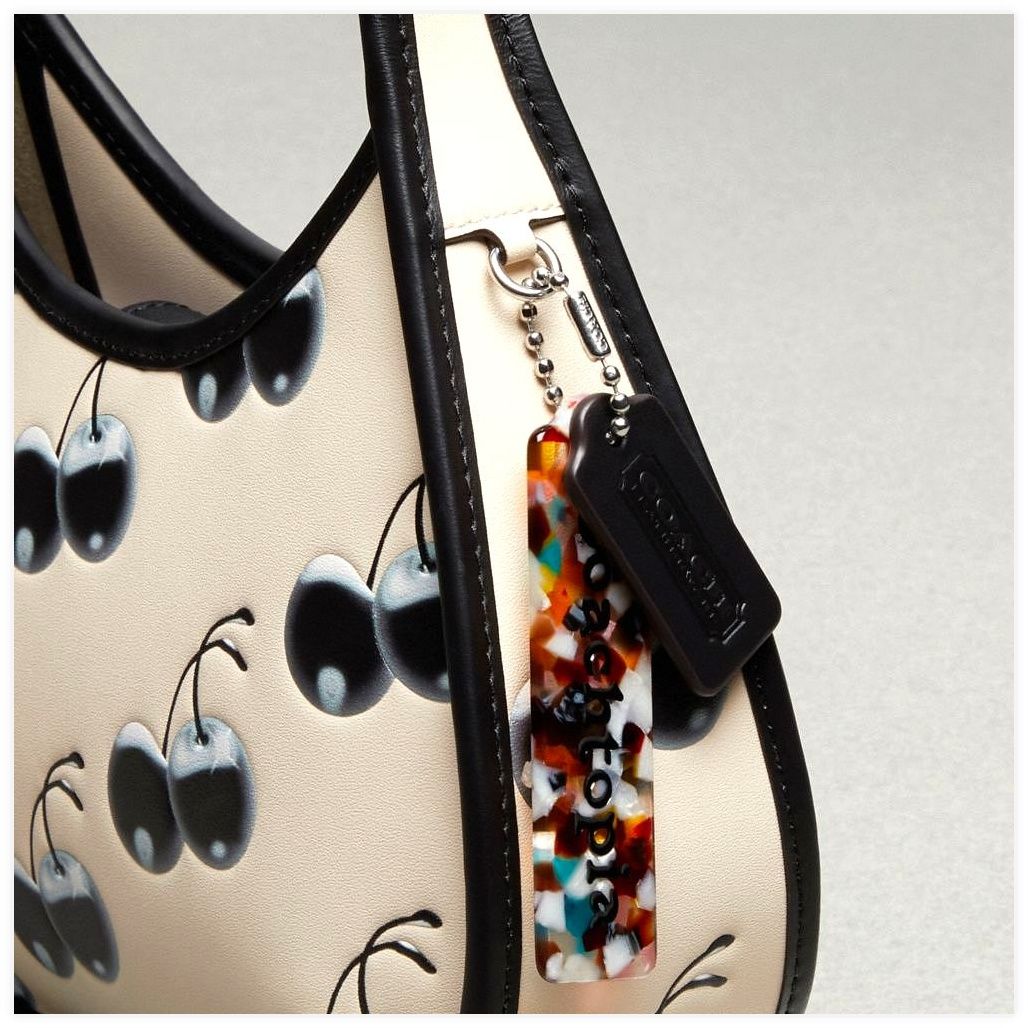 코치 Ergo Bag In Coachtopia Leather With Cherry Print 이미지