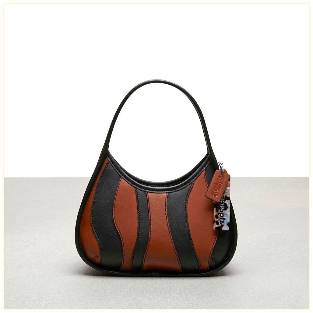 코치 Ergo Bag In Wavy Stripe Upcrafted Leather 이미지