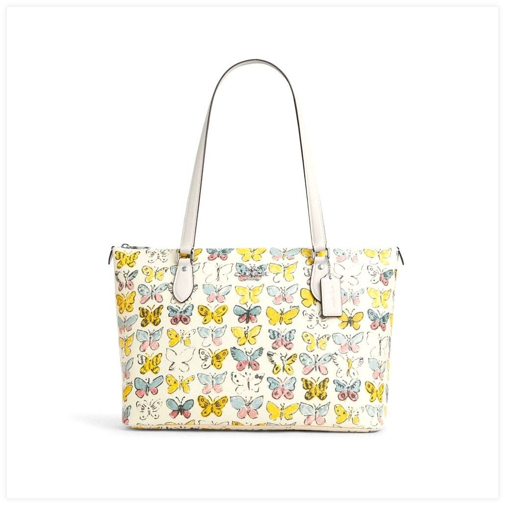 코치 Gallery Tote Bag With Butterfly Print 이미지