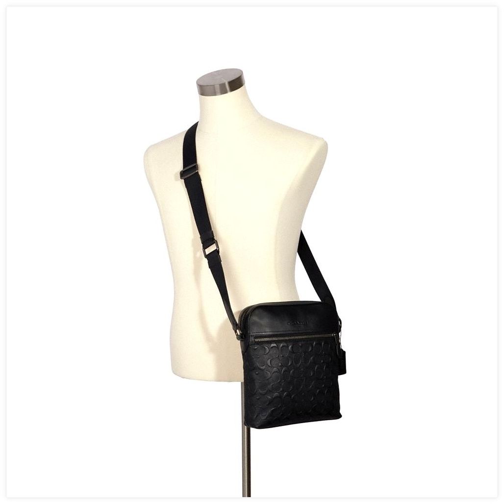 코치 Houston Flight Bag In Signature Leather 이미지
