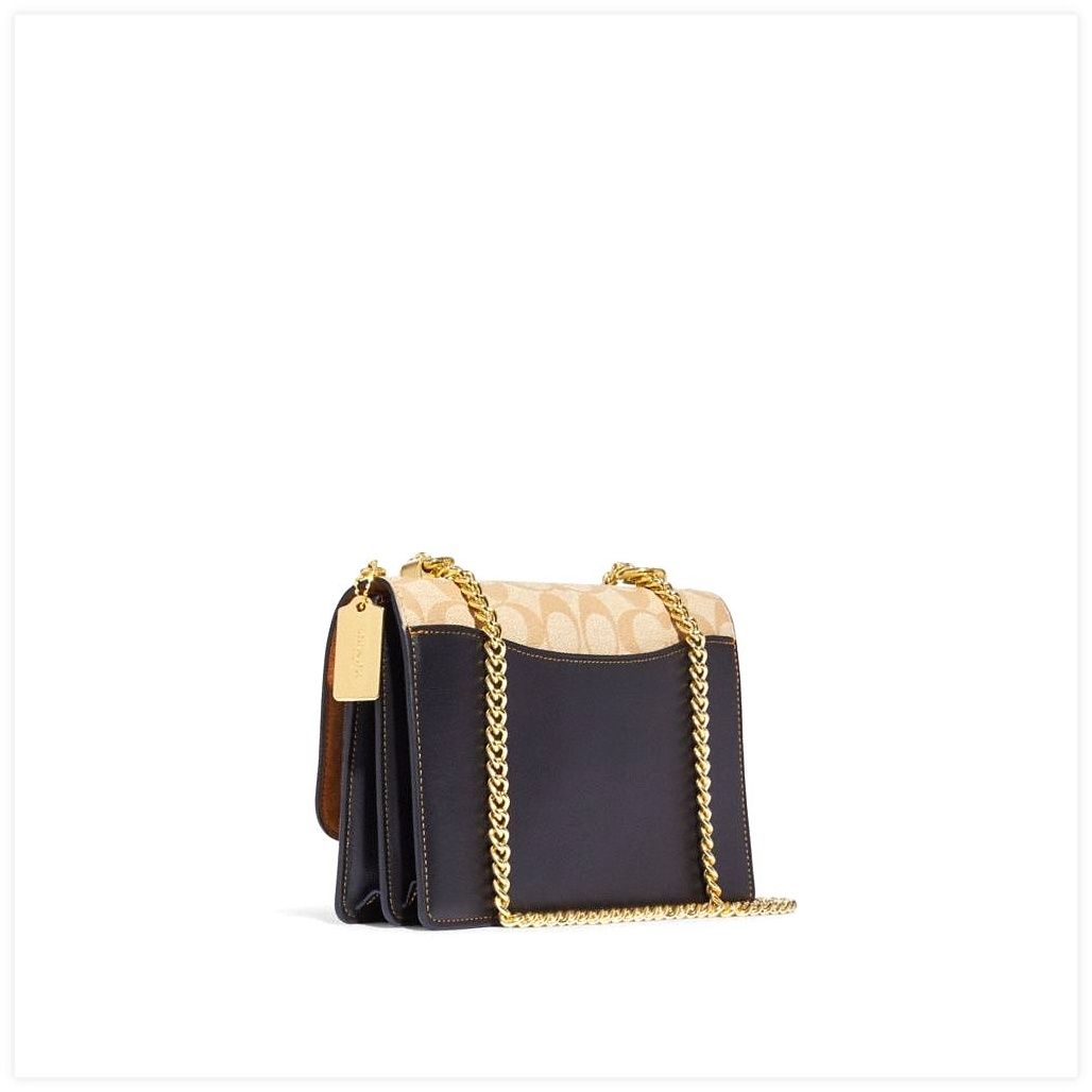 코치 Klare Crossbody Bag In Blocked Signature Canvas 이미지