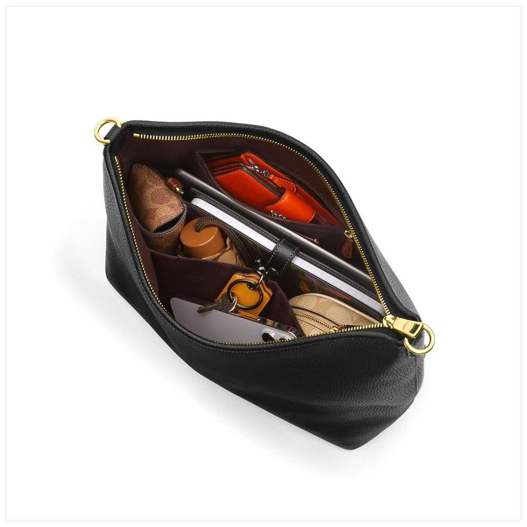 코치 Laurel Large Shoulder Bag With Horse And Carriage 이미지