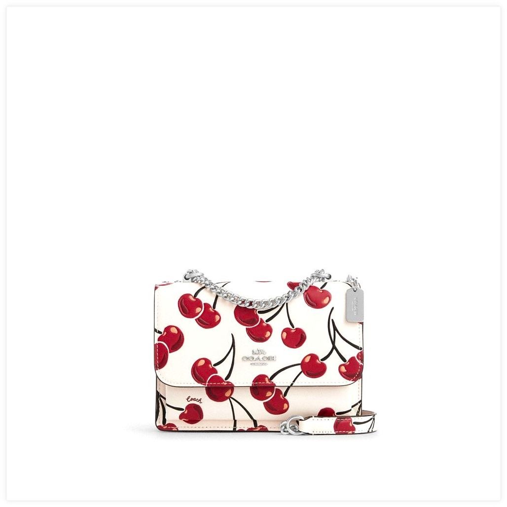 코치 Mini Klare Crossbody Bag With Cherry Print 이미지