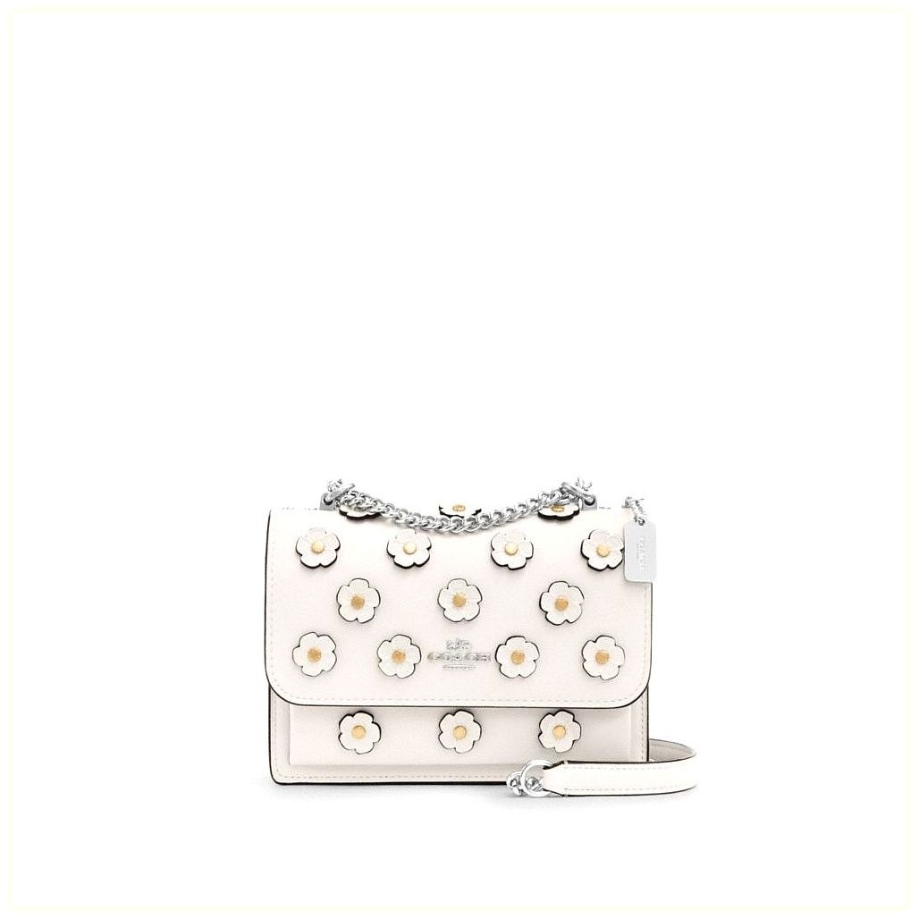 코치 Mini Klare Crossbody Bag With Floral Applique 이미지