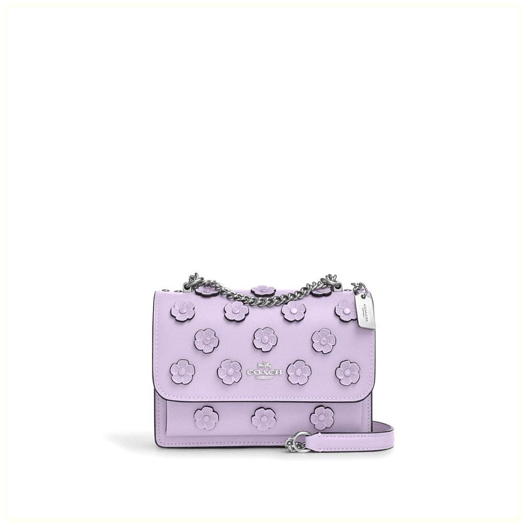 코치 Mini Klare Crossbody Bag With Floral Applique 이미지