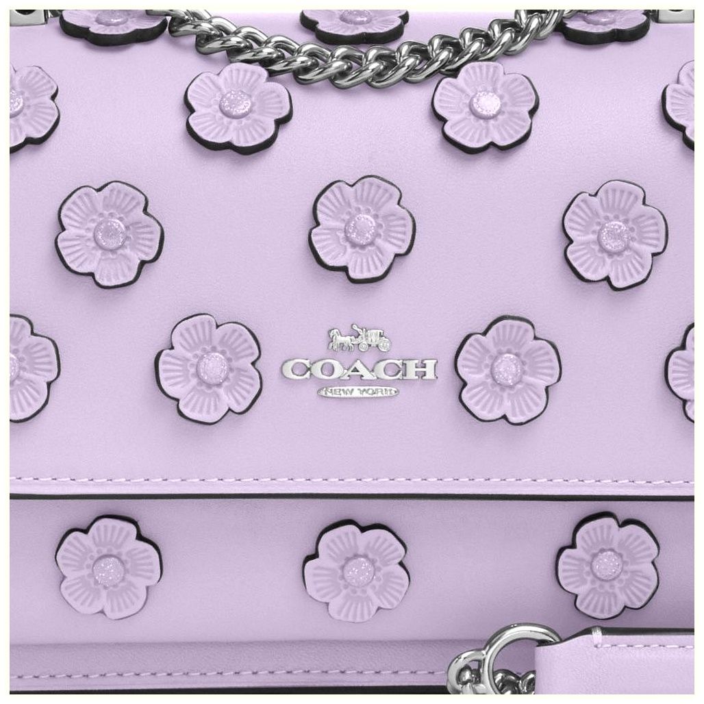 코치 Mini Klare Crossbody Bag With Floral Applique 이미지