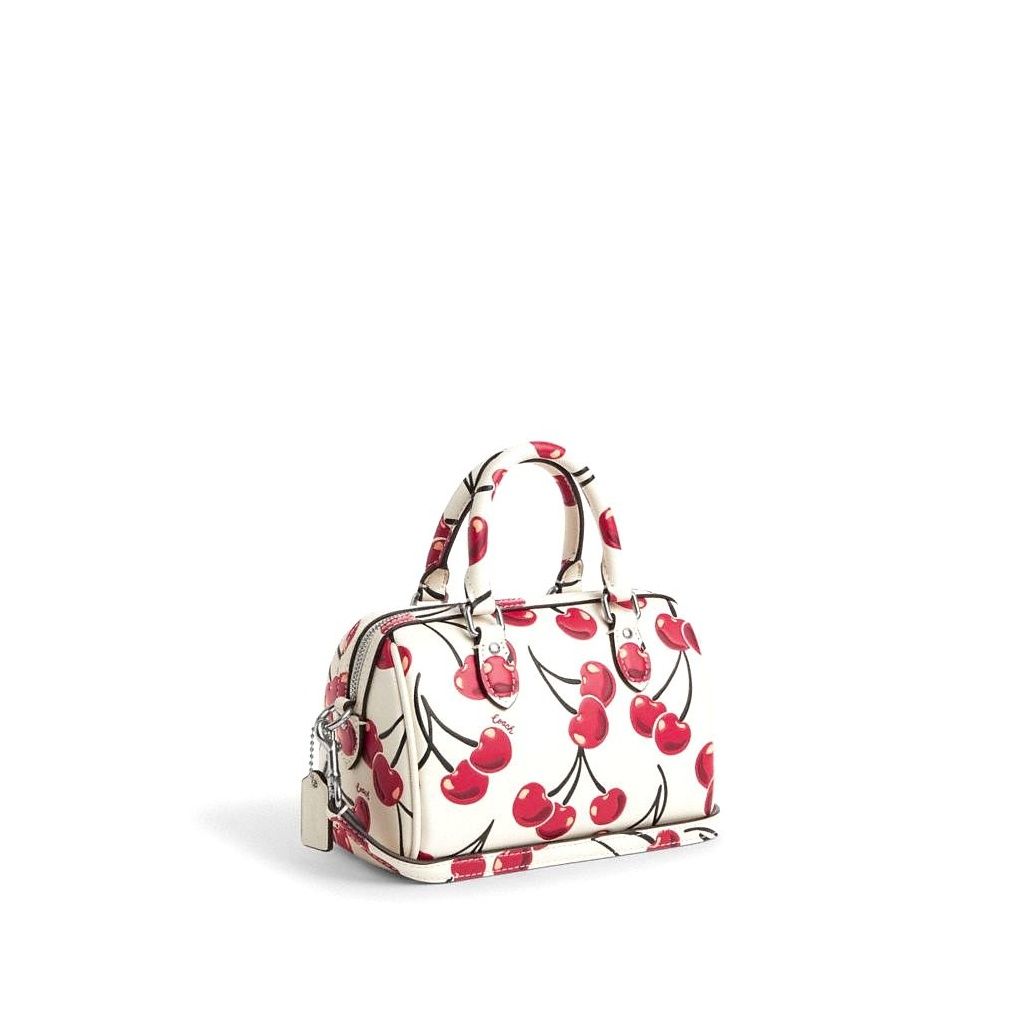 코치 Mini Rowan Crossbody Bag With Cherry Print 이미지