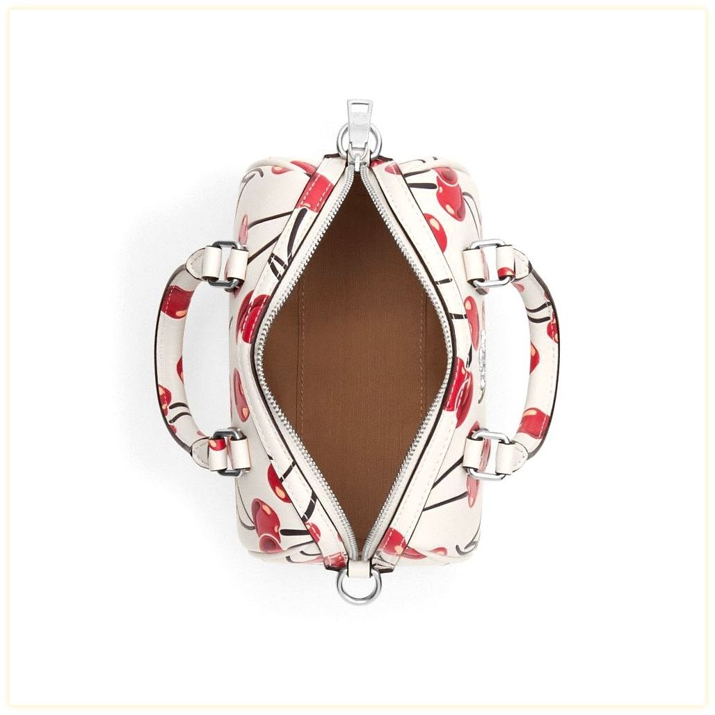 코치 Mini Rowan Crossbody Bag With Cherry Print 이미지