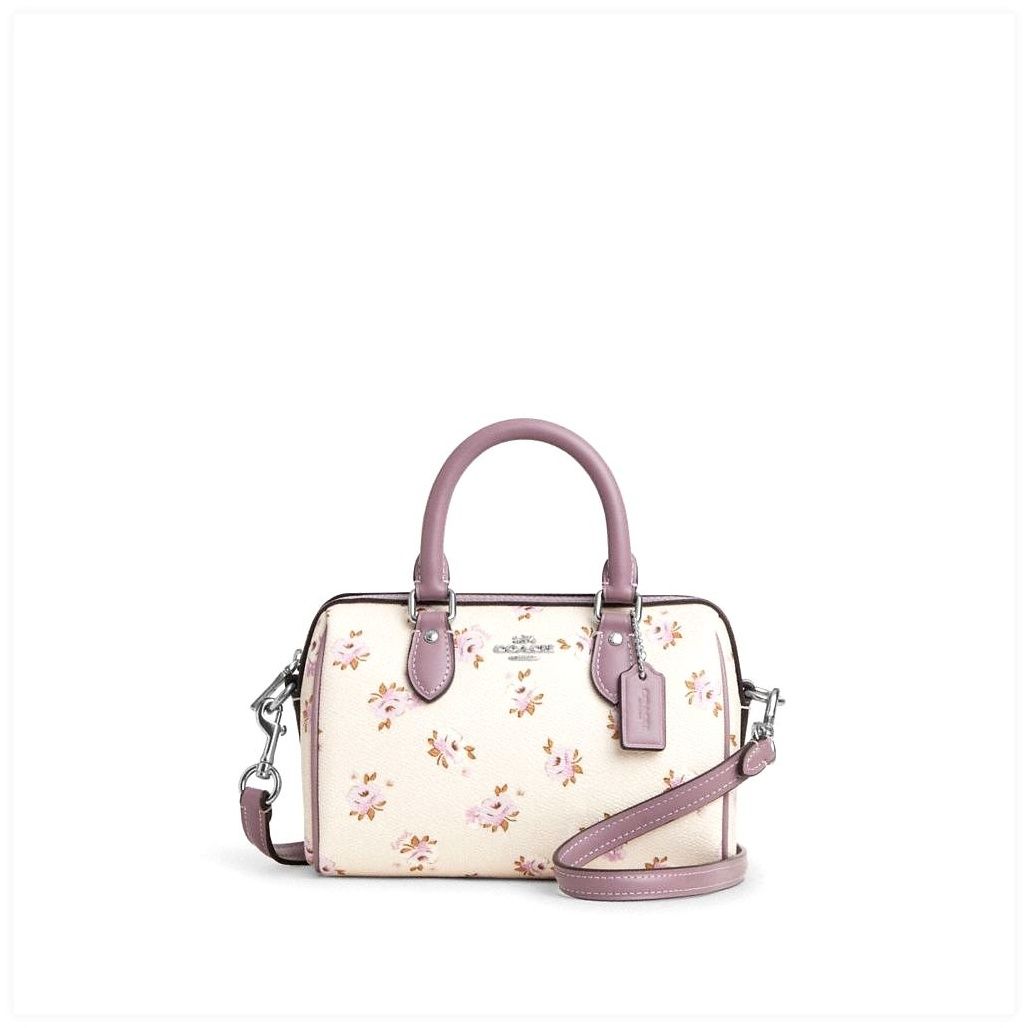 코치 Mini Rowan Crossbody Bag With Floral Print 이미지