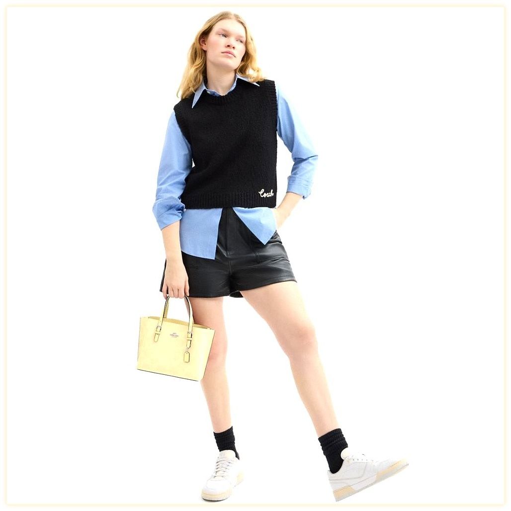 코치 Mollie Tote Bag 25 In Signature Canvas 이미지