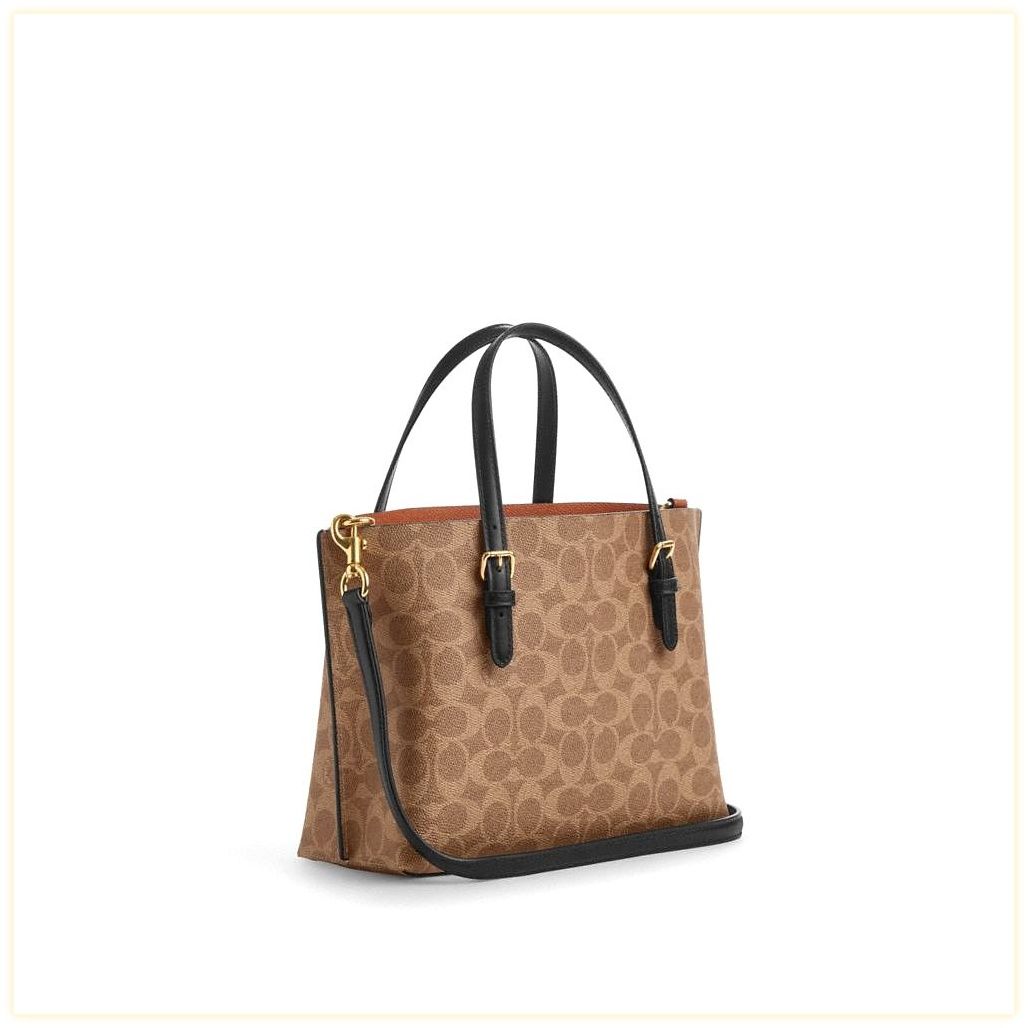 코치 Mollie Tote Bag 25 In Signature Canvas 이미지