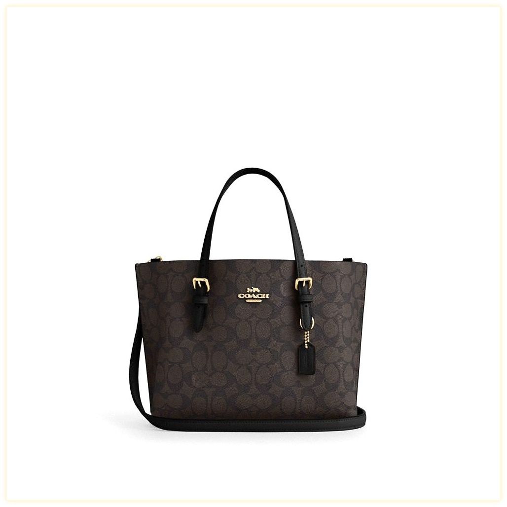 코치 Mollie Tote Bag 25 In Signature Canvas 이미지