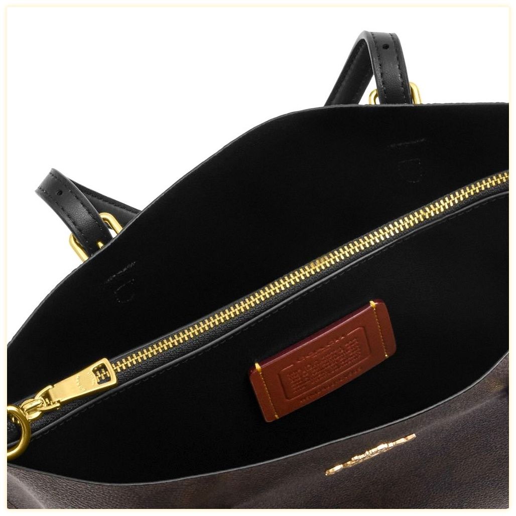 코치 Mollie Tote Bag 25 In Signature Canvas 이미지