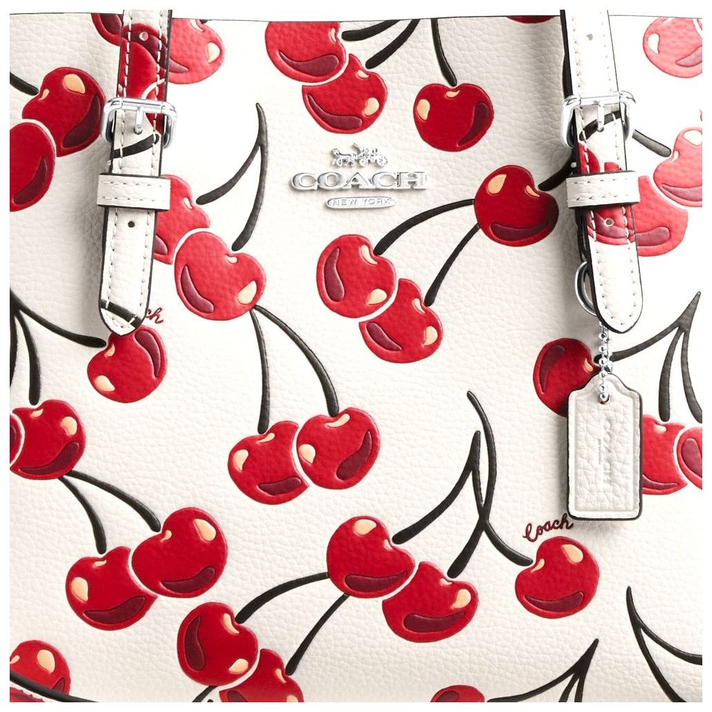 코치 Mollie Tote Bag 25 With Cherry Print 이미지