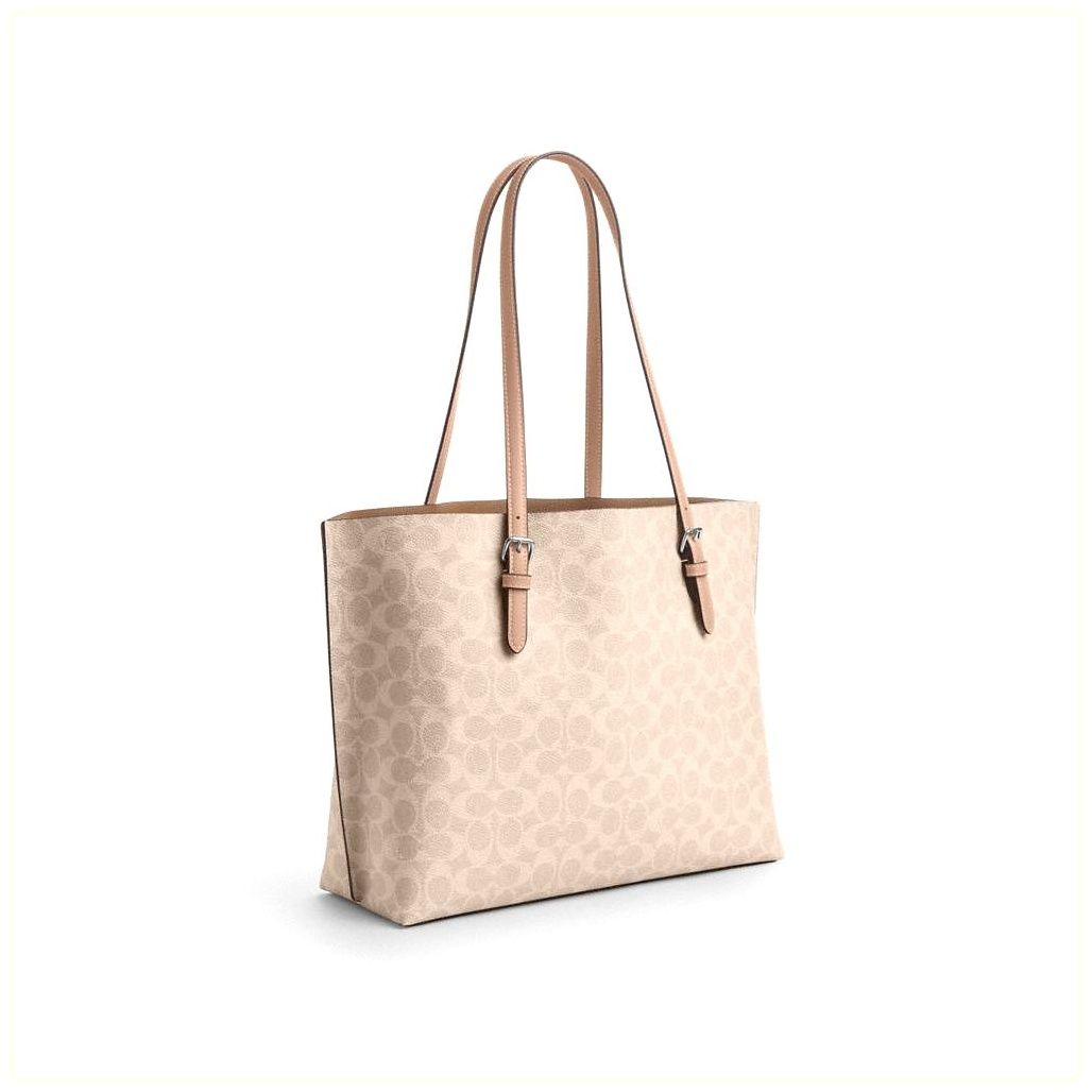 코치 Mollie Tote Bag In Signature Canvas 이미지