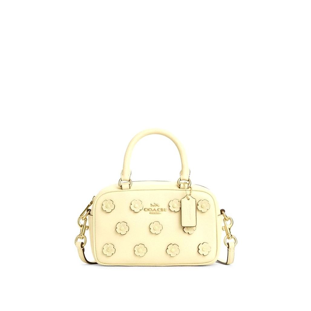 코치 Satchel Crossbody Bag With Floral Applique 이미지